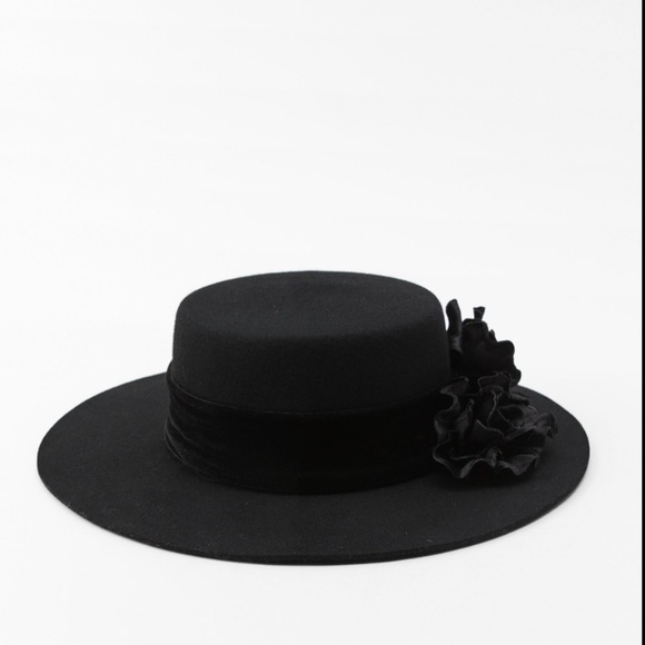 Zara Accessories Zara Floral Wool Hat Poshmark